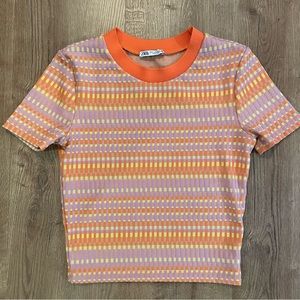 Zara cropped tee/sweater Small women’s